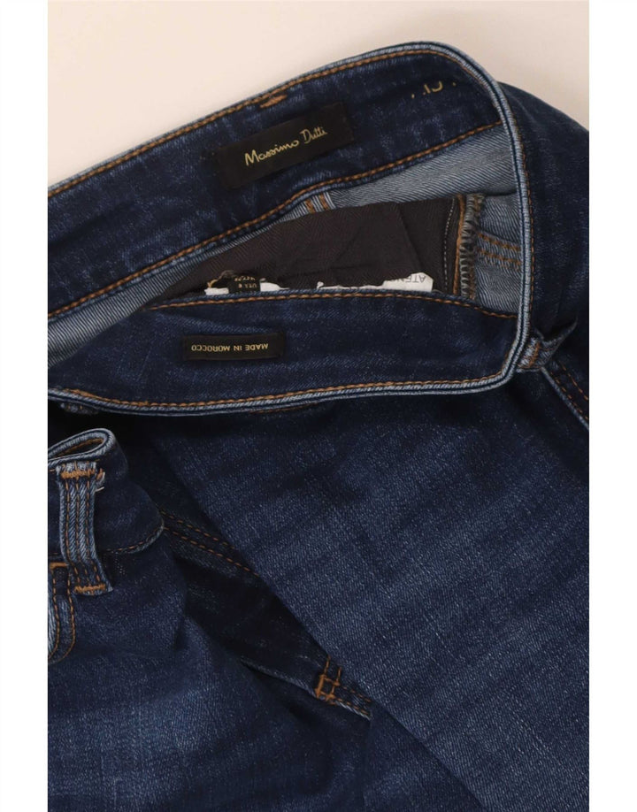Jeans Slim Feminino Massimo Dutti EU 38 Pequeno W28 L26 Azul