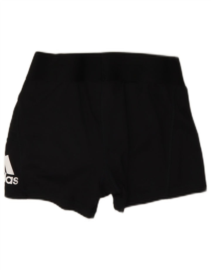 Shorts esportivos gráficos femininos Adidas UK 12 médio preto poliéster