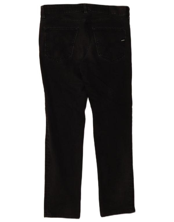 Calça jeans reta masculina Gas W34 L29 algodão preto