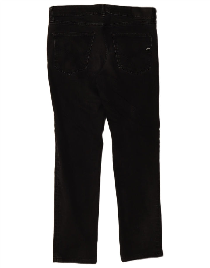 Calça jeans reta masculina Gas W34 L29 algodão preto