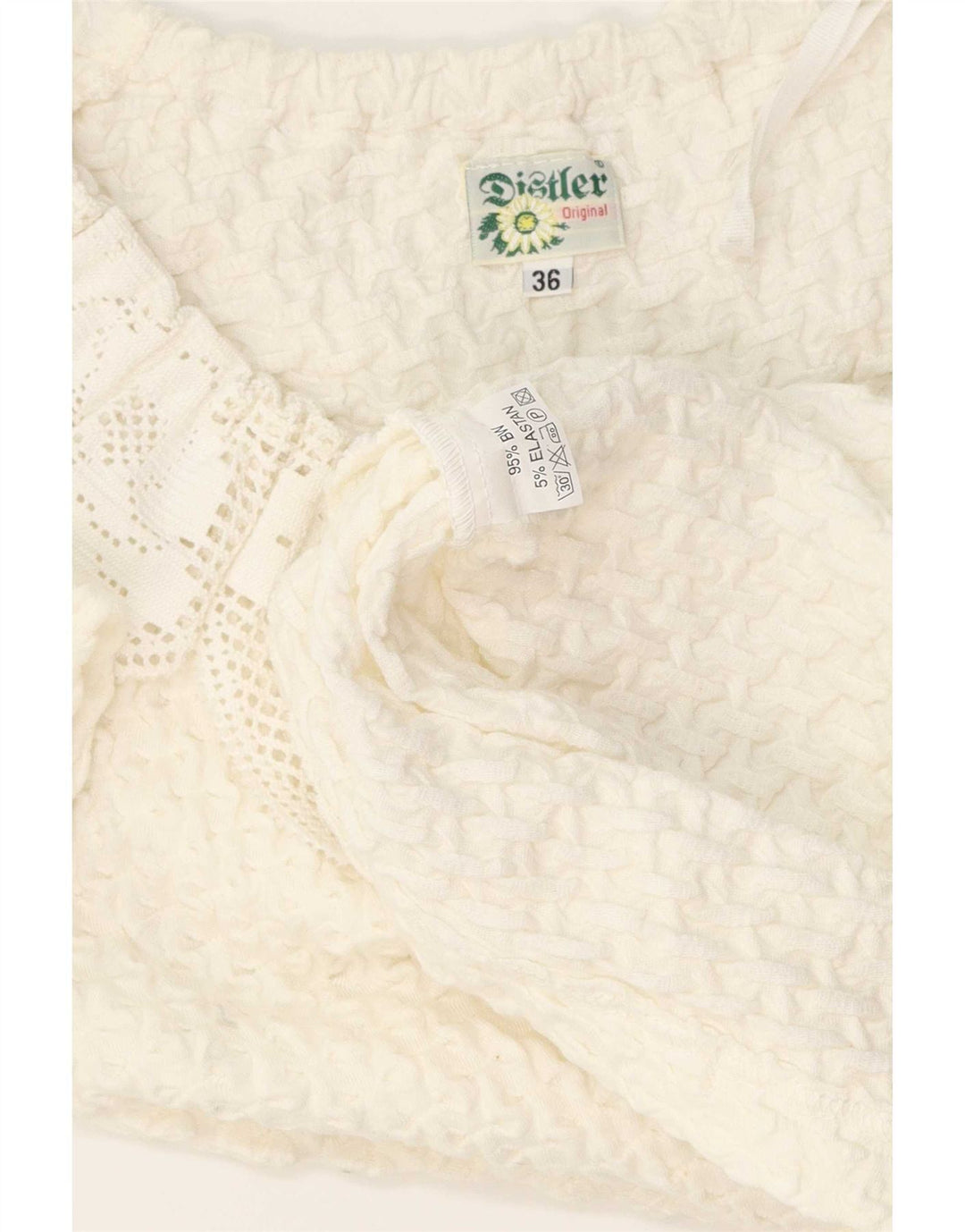 Blusa Feminina Distler Top EU 36 Pequeno Algodão Branco