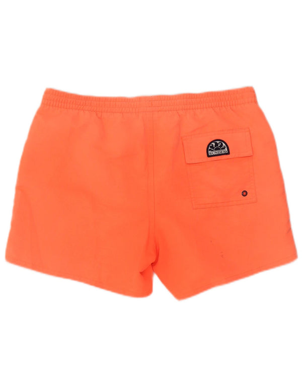 Sundek Mens Graphic Natação Shorts Médio Laranja Poliéster