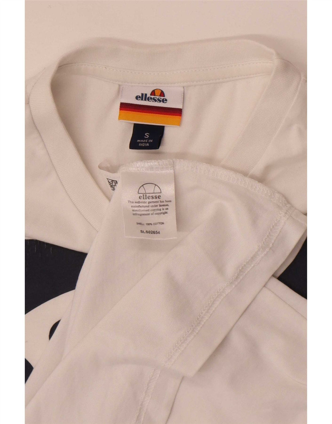 Camiseta masculina Ellesse com estampa gráfica pequena de algodão branco