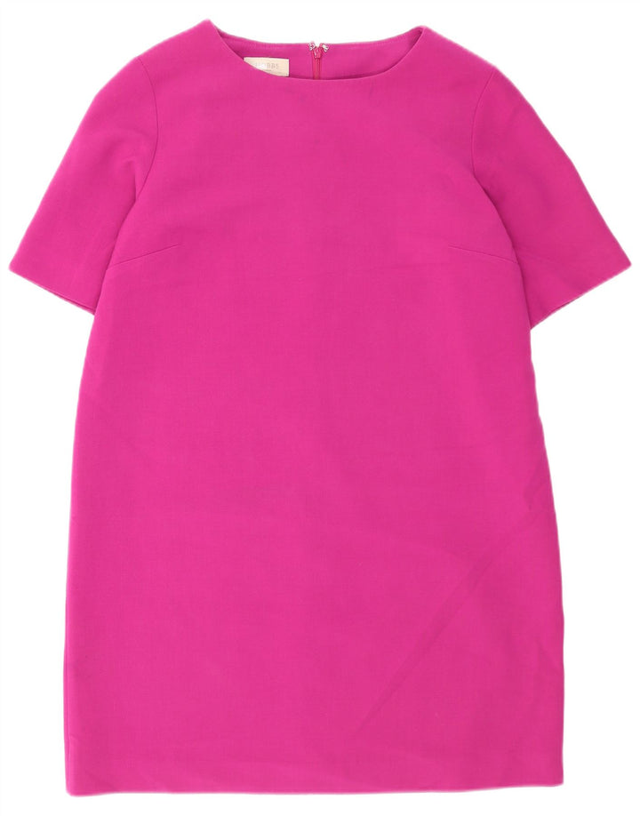 Vestido feminino Hobbs Shift UK 14 grande poliéster rosa
