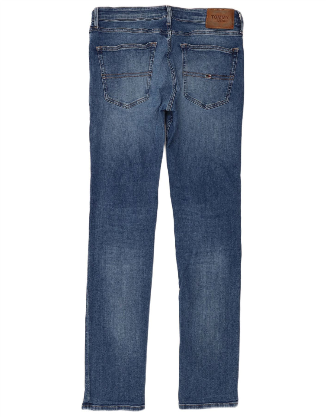 Tommy Hilfiger Masculino Slim Jeans W34 L34 Azul Algodão