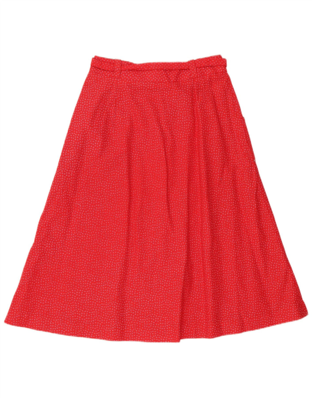 Saia vintage feminina linha A IT 42 médio W28 vermelho floral