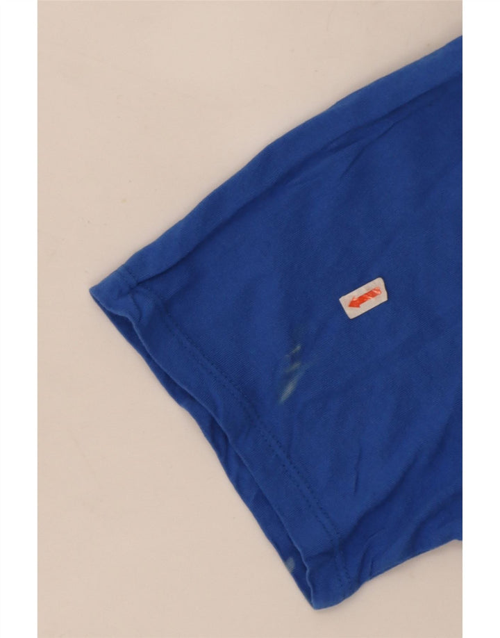 Camiseta masculina Nike Athletic Cut Top grande algodão azul