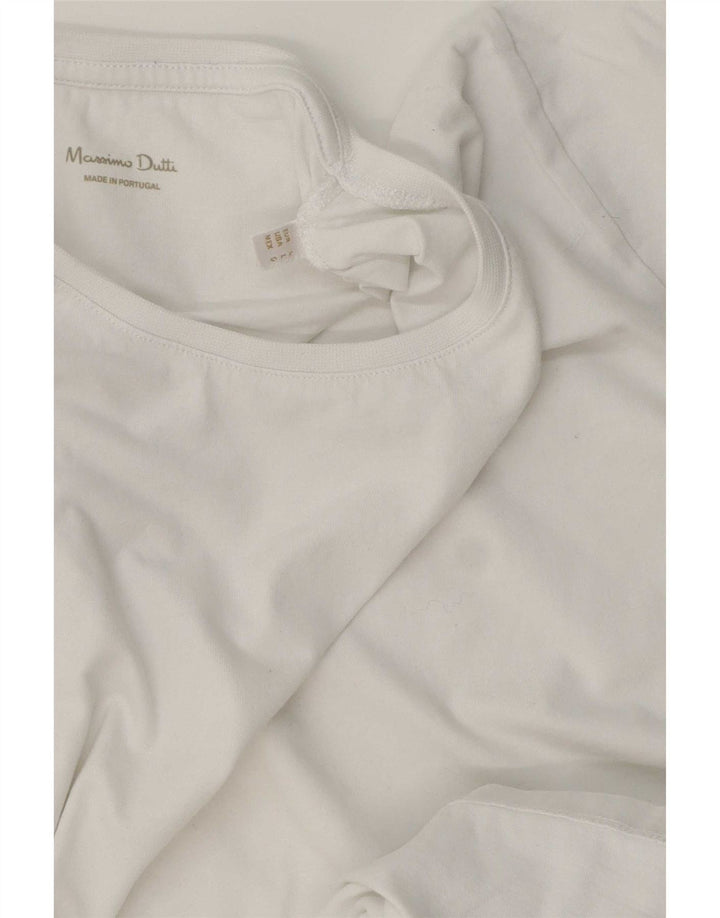 Camiseta feminina Massimo Dutti grande branca
