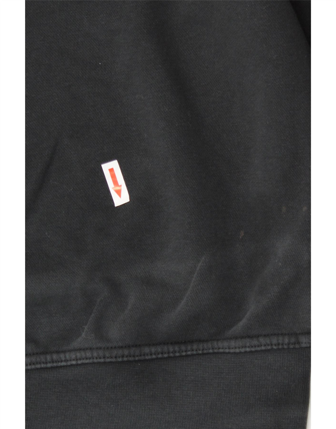 Jumper com capuz gráfico feminino Nike UK 14 médio algodão preto