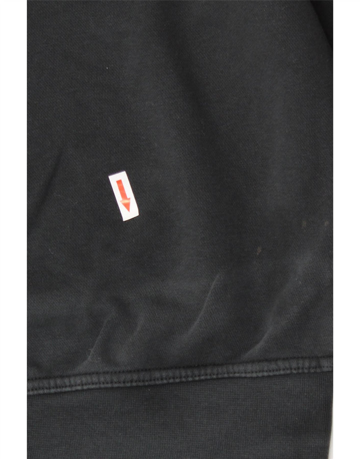 Jumper com capuz gráfico feminino Nike UK 14 médio algodão preto