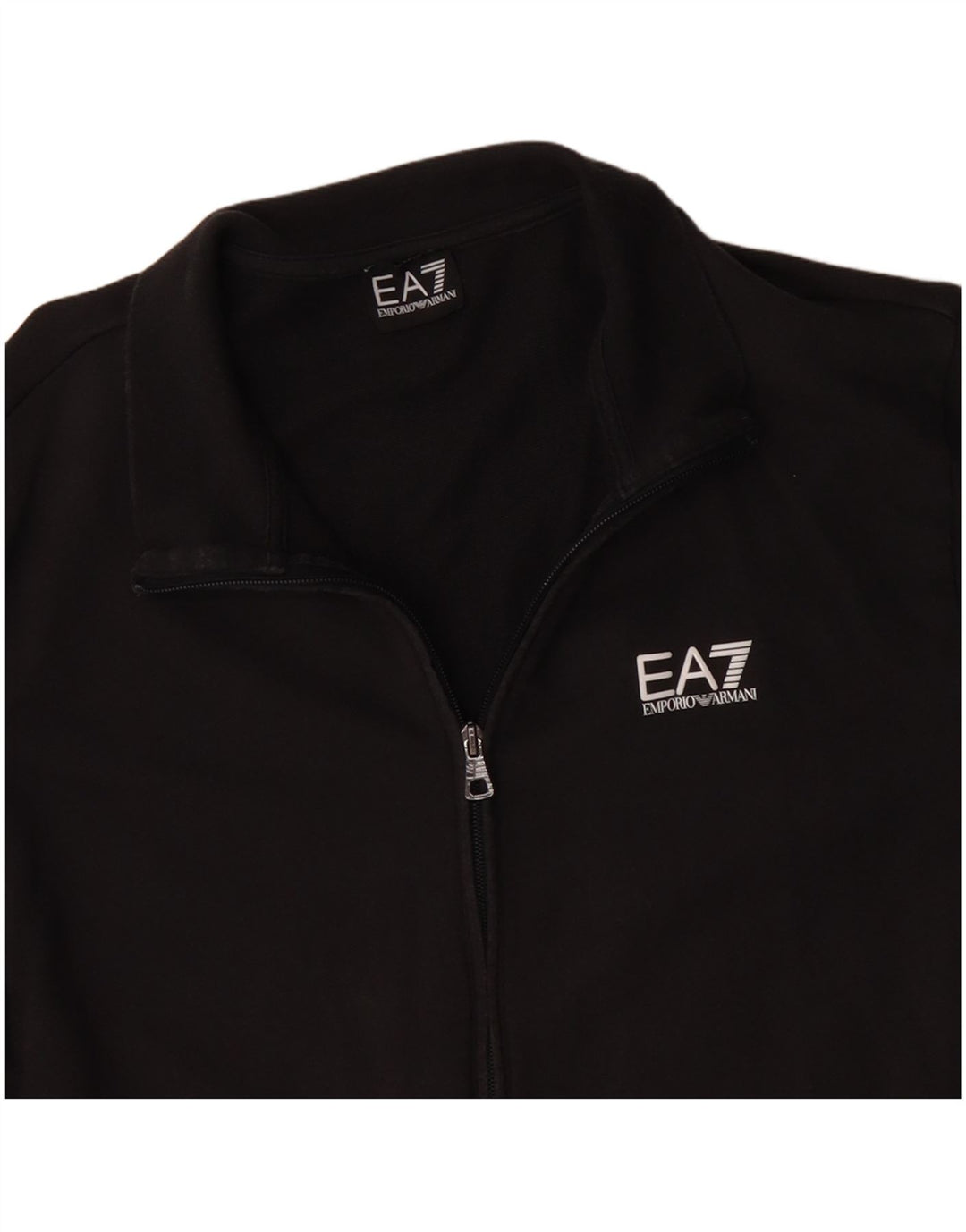 Emporio Armani Mens Treino Top Jaqueta Médio Algodão Preto