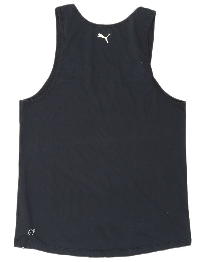 PUMA Mens Graphic Vest Top Grande Preto