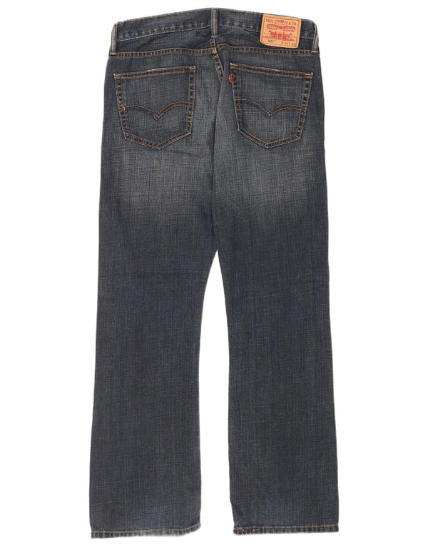 Levi's Masculino 527 Bootcut Jeans W34 L32 Azul Marinho Algodão