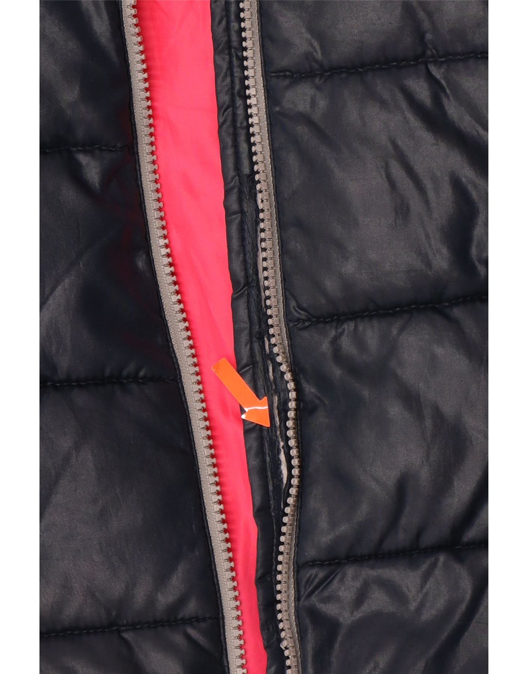 Casaco acolchoado com capuz para menina BENETTON 4-5 anos XS azul marinho poliéster