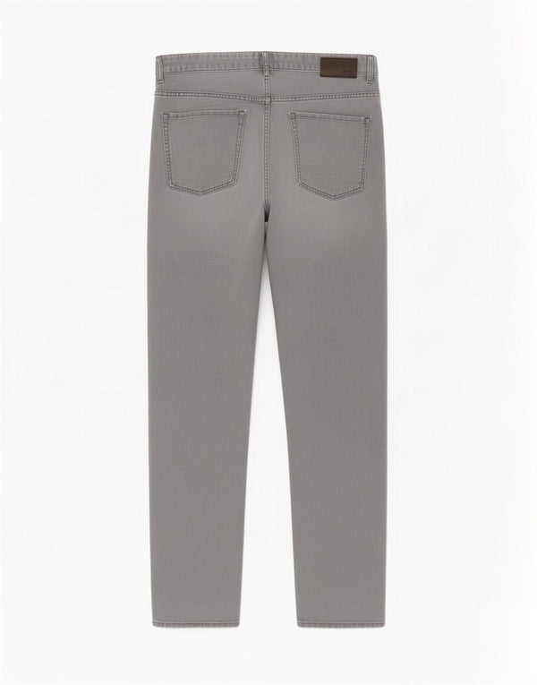 Hugo Boss Mens Straight Jeans W36 L34 Grey Cotton