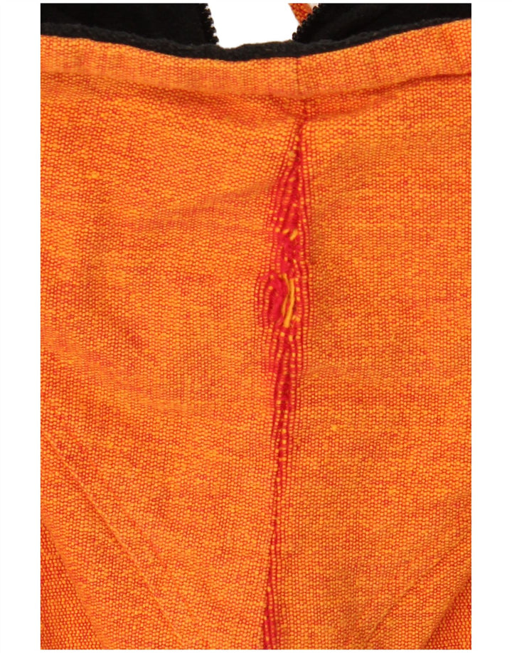 Coline Jaqueta bomber feminina com capuz Reino Unido 12 algodão laranja médio