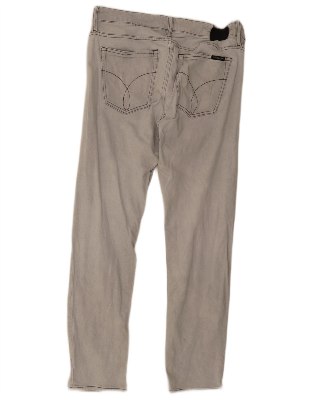 Calvin Klein Masculino Slim Jeans W36 L32 Cinza Algodão