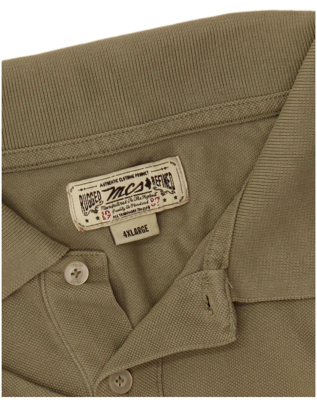 Camisa polo masculina Marlboro Classics 4XL cáqui