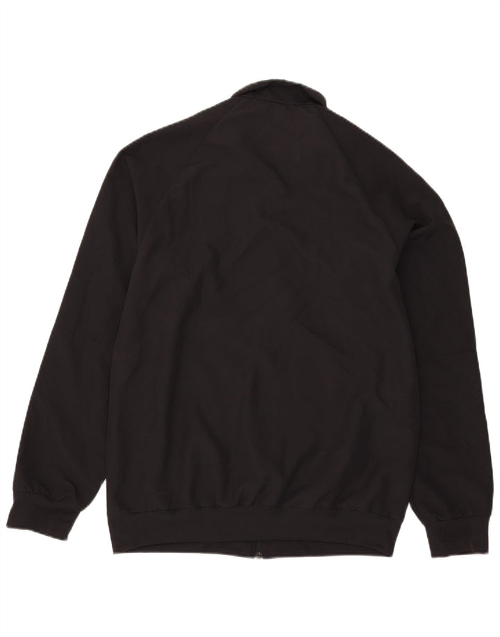Adidas Mens Climalite Tracksuit Top Jacket Pequeno Poliéster Preto