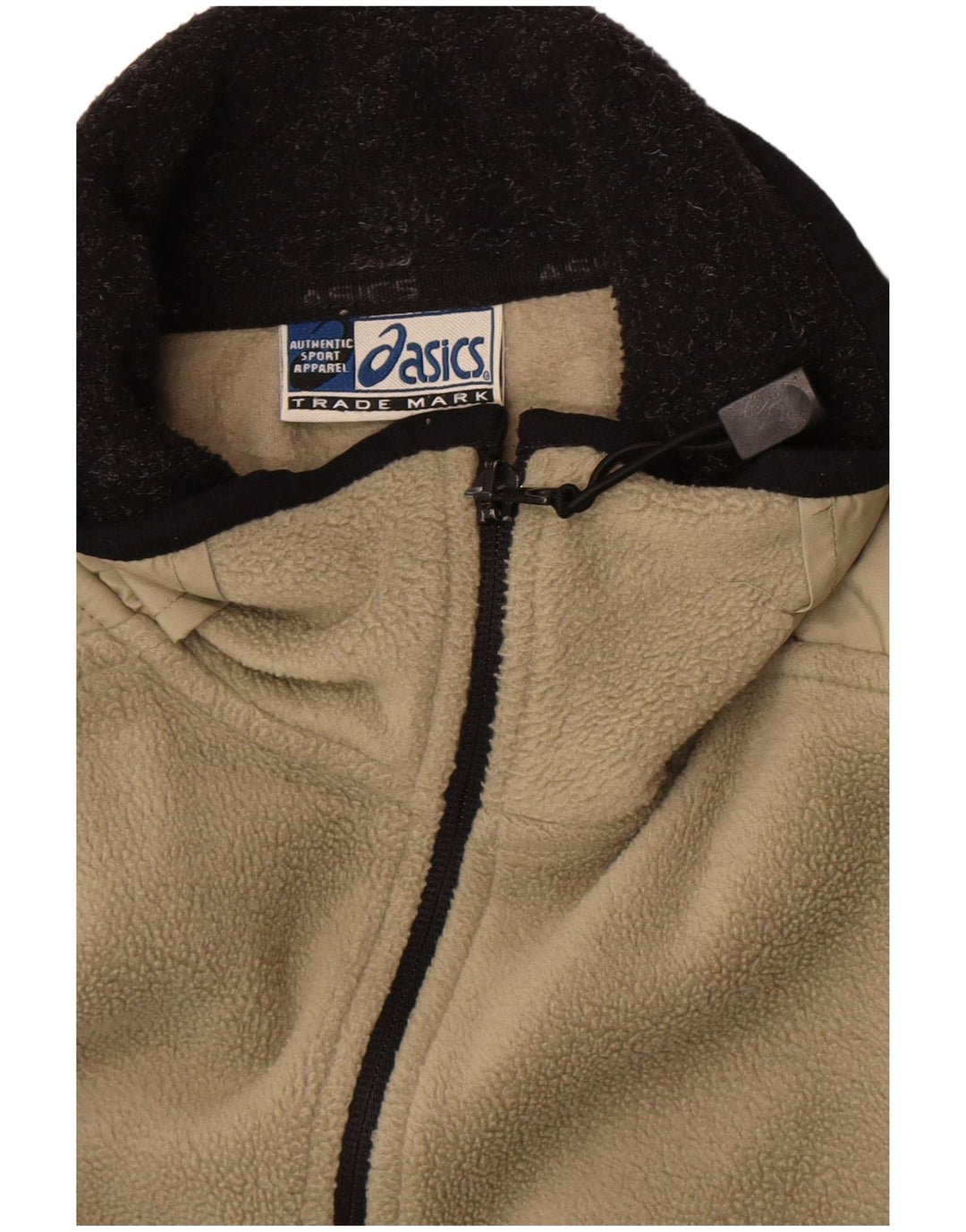Jaqueta de lã masculina Asics UK 44 2XL cáqui colorblock