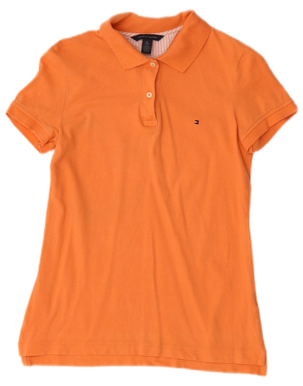 Polo Tommy Hilfiger Mulher UK 6 XS Laranja Algodão