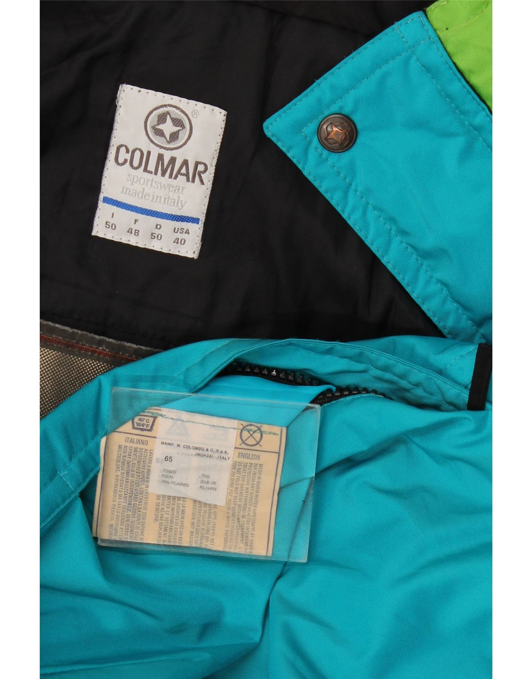 Macacão de esqui masculino Colmar Loose Fit IT 50 poliamida colorblock azul médio