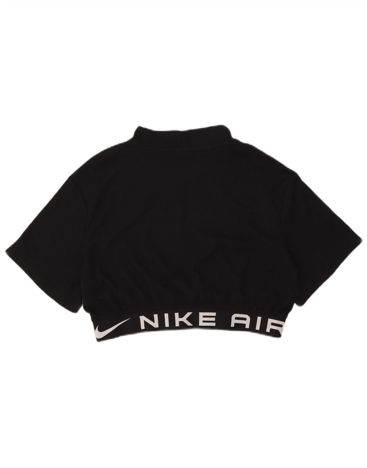 Camiseta feminina Nike Crop Graphic Top UK 14 Médio Preto Poliéster