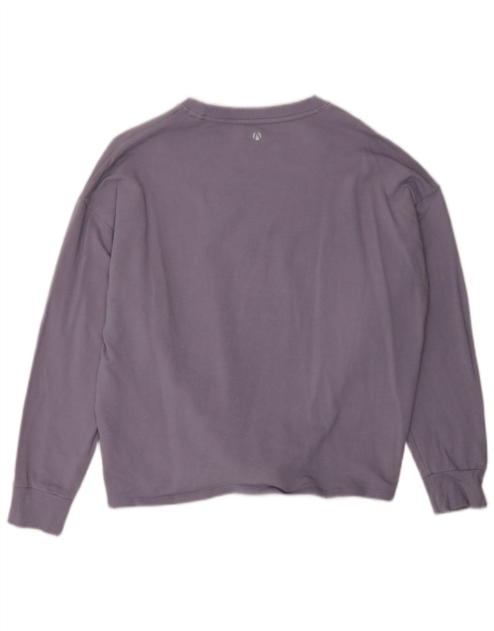 Suéter feminino Marks & Spencer Reino Unido 12 algodão roxo médio