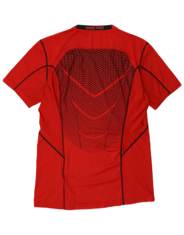 Camiseta masculina NIKE Dri Fit Graphic Top Médio Poliéster Vermelho