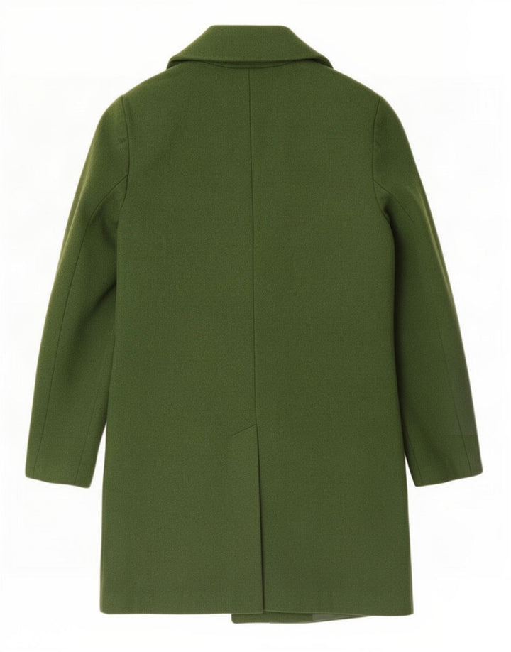 Casaco feminino Zara com peito duplo Reino Unido 10 pequeno verde