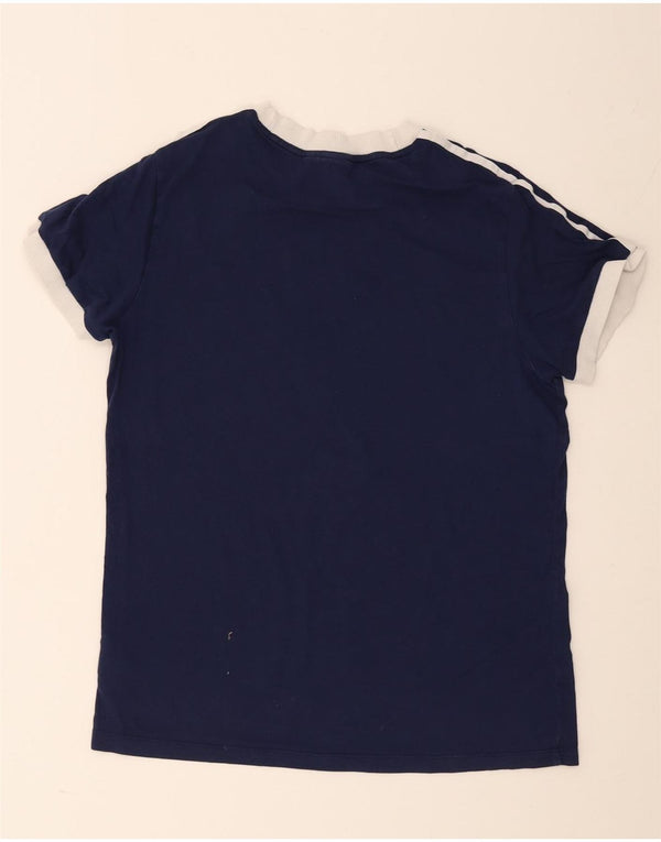 Adidas Camiseta Feminina Top UK 14 Médio Azul Marinho Algodão