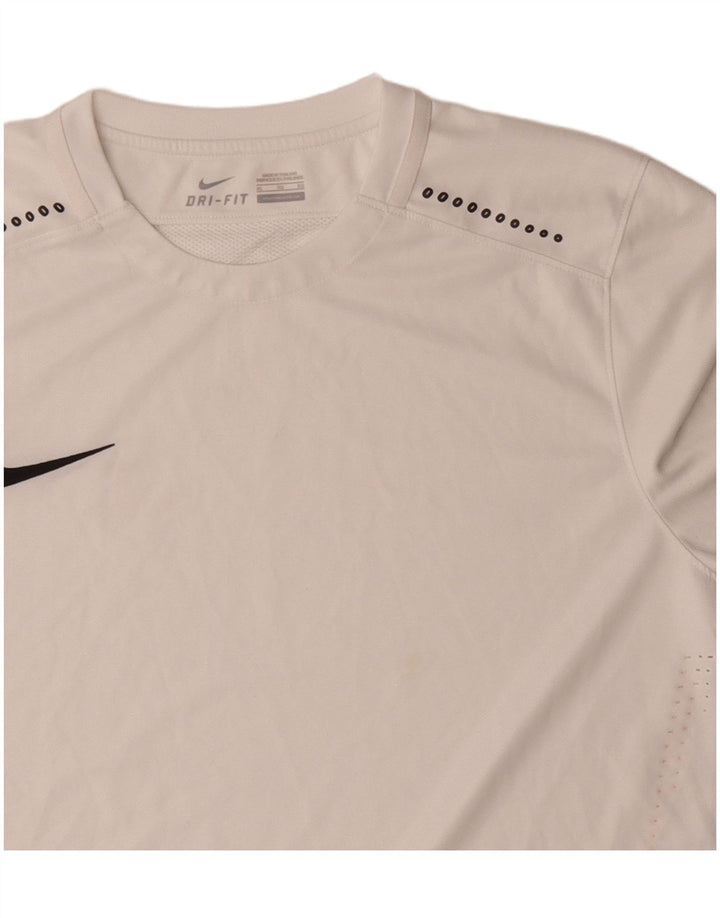 Camiseta Nike Masculina Dri Fit Top XL Branca Colourblock Poliéster