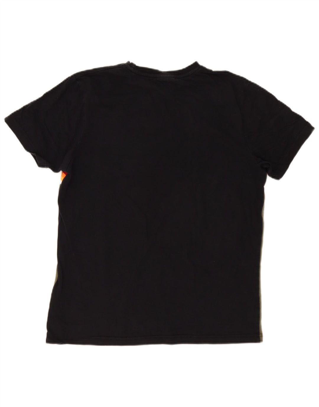Ellesse Camiseta masculina gráfica Top médio cáqui algodão colorblock