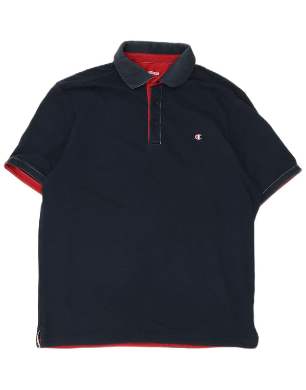 Camisa polo masculina Champion Easy Fit XL azul marinho