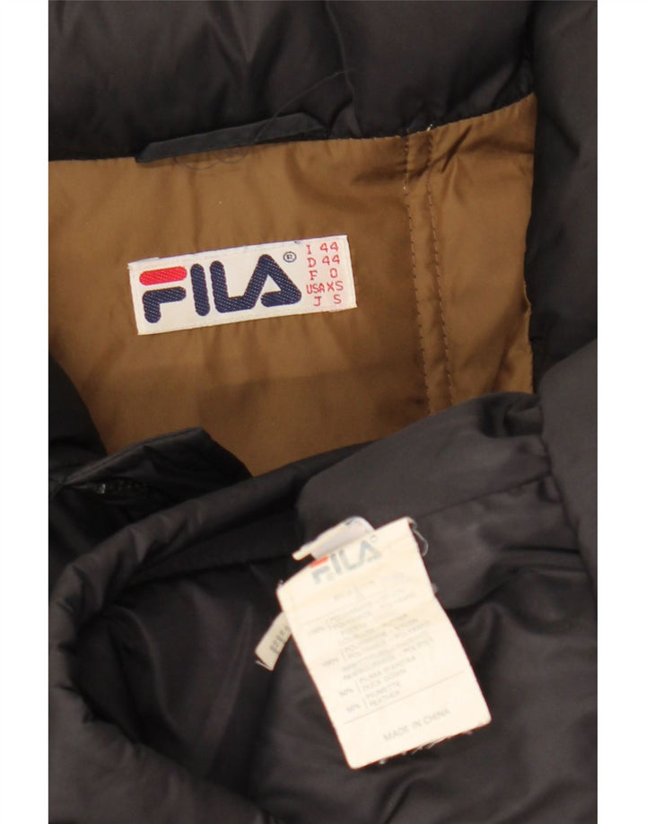 Jaqueta masculina FILA com capuz solto e acolchoado IT 44 XS preto