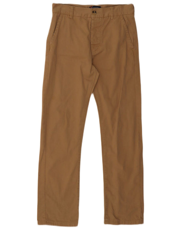 Calças Chino Retas Meninos Kangol 11-12 Anos W26 L27 Algodão Bege