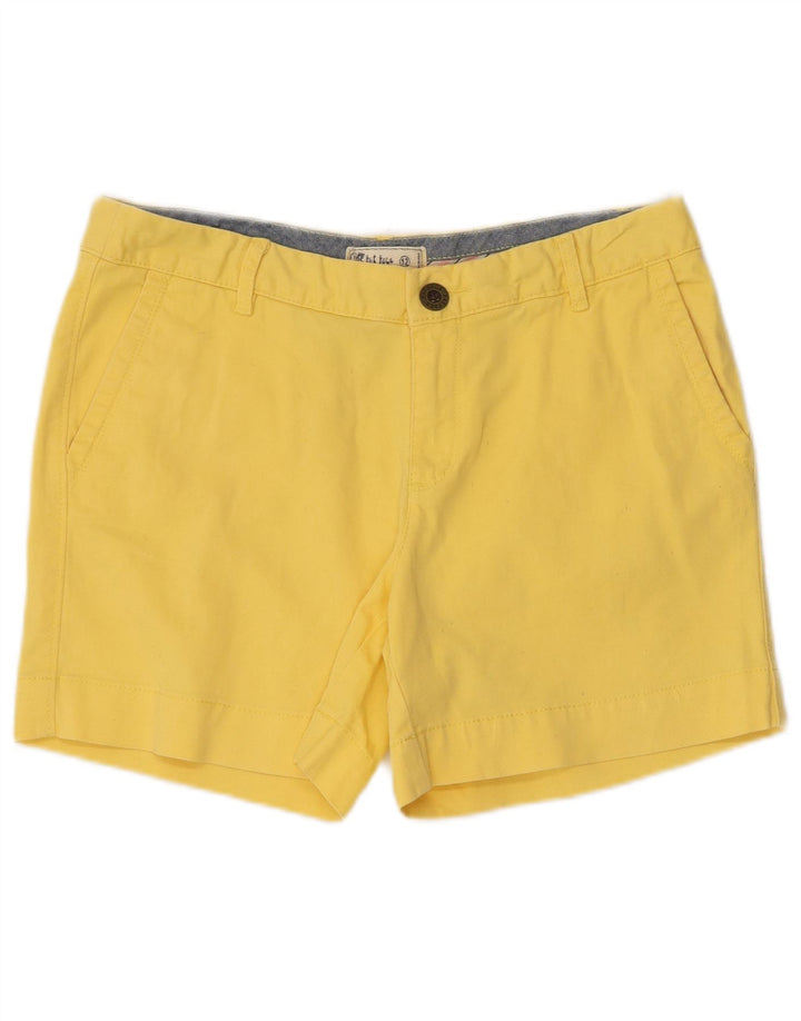 Shorts Chino Feminino Fat Face UK 12 Médio W32 Algodão Amarelo