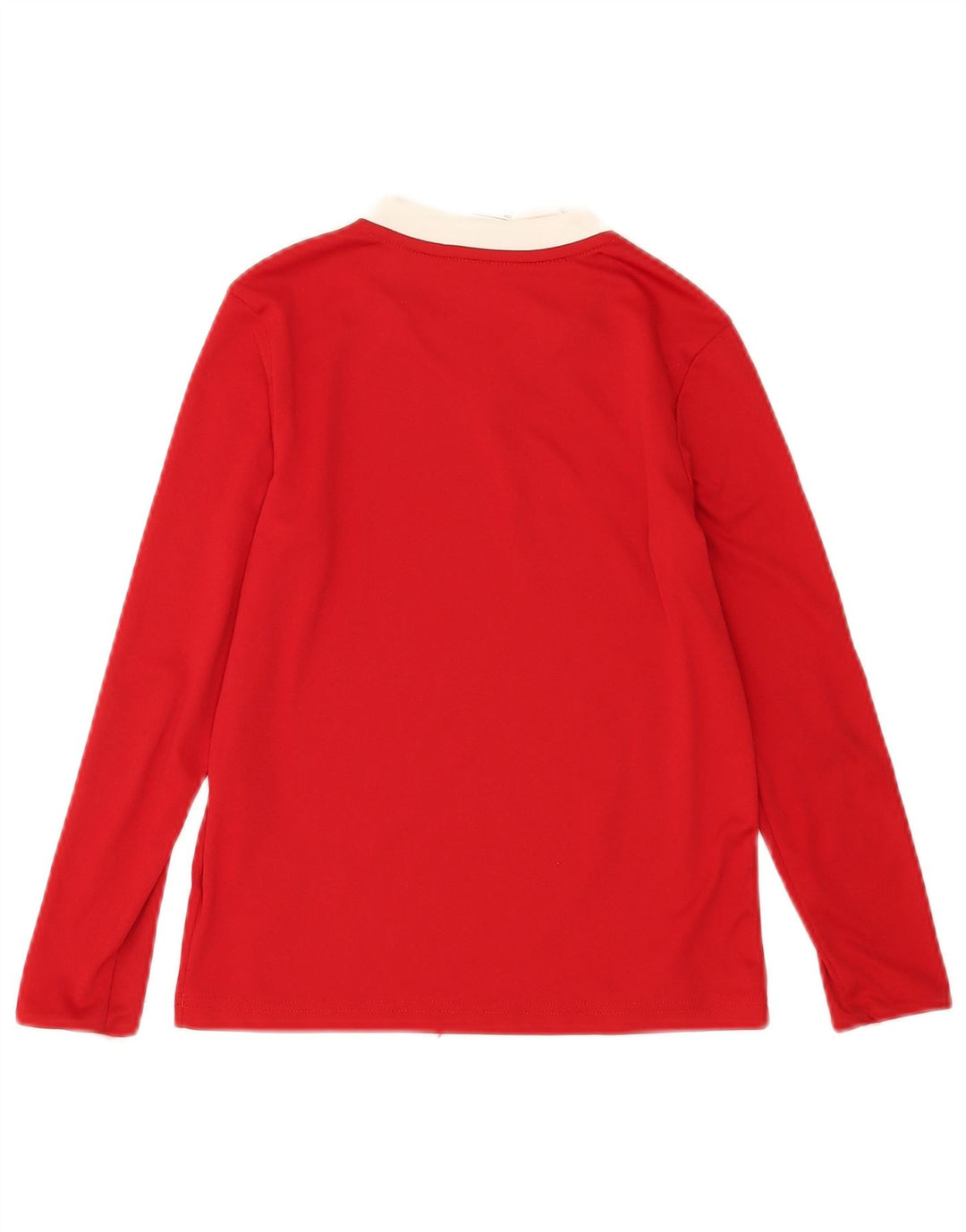 Adidas Meninos Climalite Top Manga Comprida 9-10 Anos Médio Poliéster Vermelho