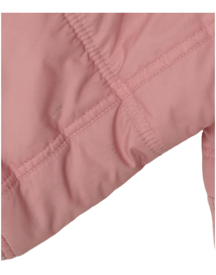 Jaqueta acolchoada com capuz feminina Buffalo UK 14 grande poliéster rosa