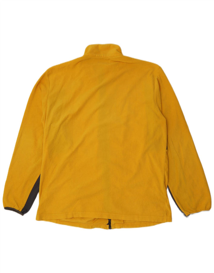 Jaqueta de lã masculina Kappa UK 44 2XL poliéster colorblock amarelo
