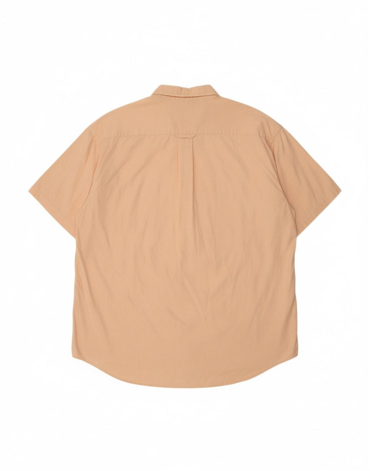 Camisa masculina de manga curta GANT XL laranja algodão