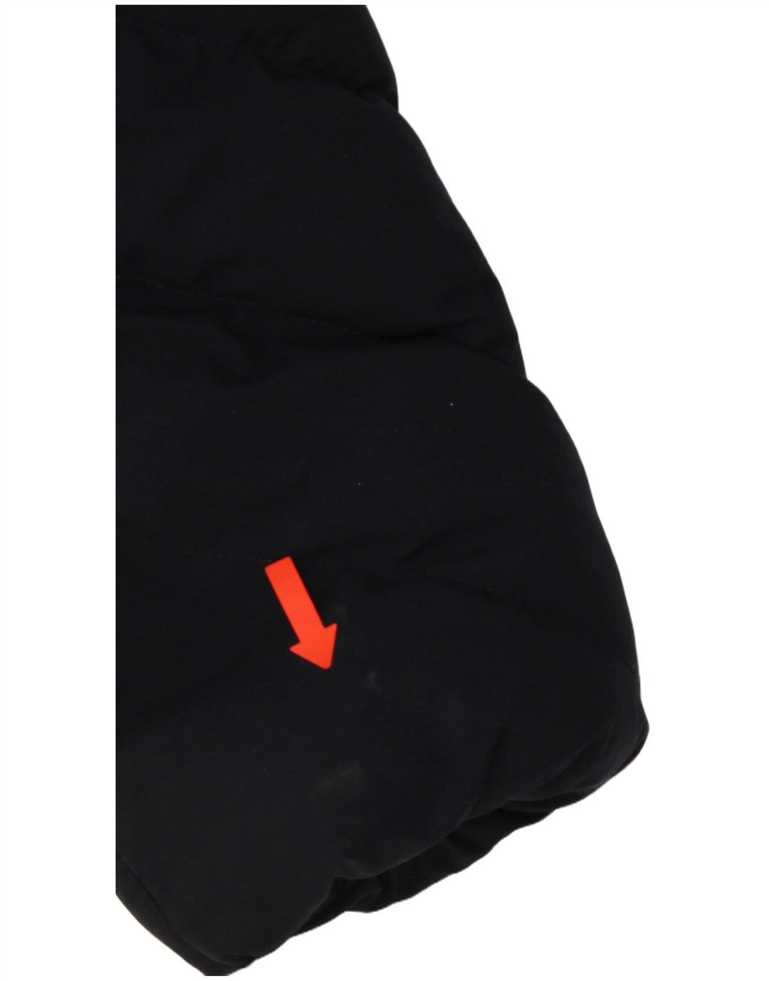 Casaco acolchoado com capuz feminino Superdry UK 10 pequeno poliéster azul marinho