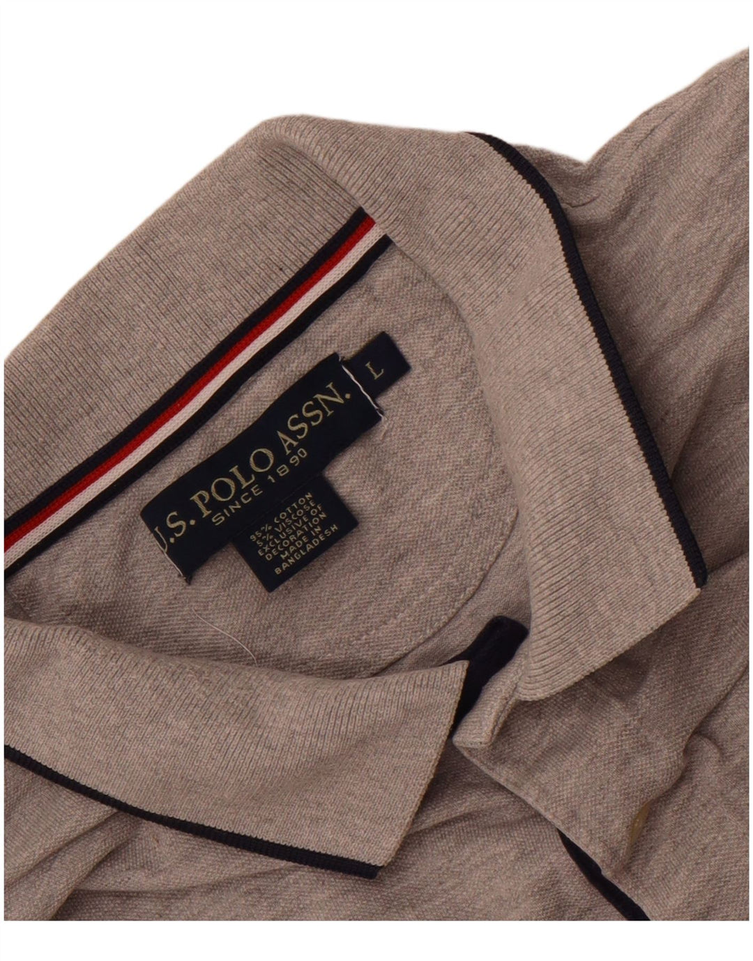 US Polo Assn. Camisa polo gráfica masculina grande algodão cinza