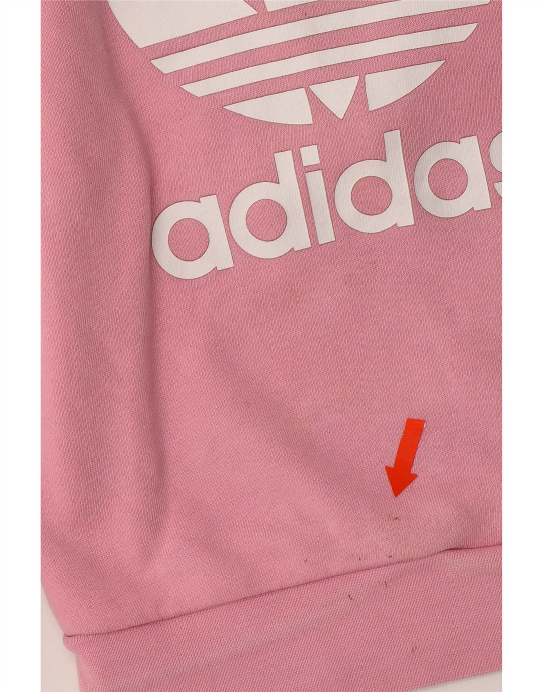 ADIDAS Girls Graphic Sweatshirt Jumper 2-3 Years Pink Vintage Adidas and Second-Hand Adidas from Messina Hembry 
