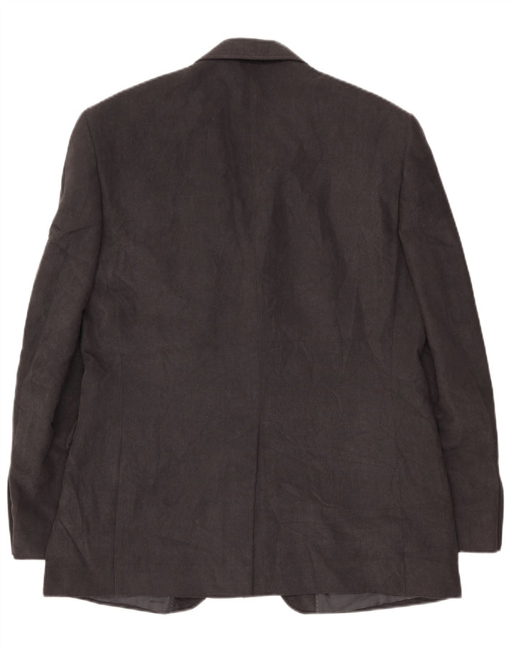 Jaqueta blazer masculina de ajuste regular de 2 botões Marks & Spencer Reino Unido 40 grande cinza