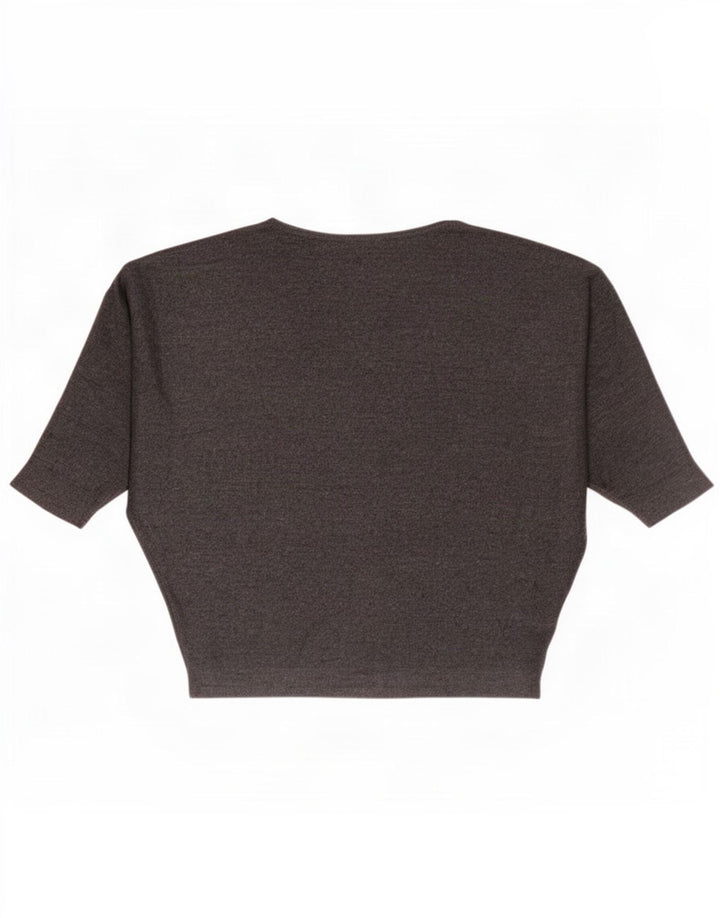 Blusa feminina Phase Eight UK 16 grande viscose cinza