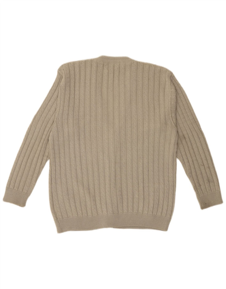 Suéter Cardigan Masculino Explorer IT 52 Lã Bege Grande