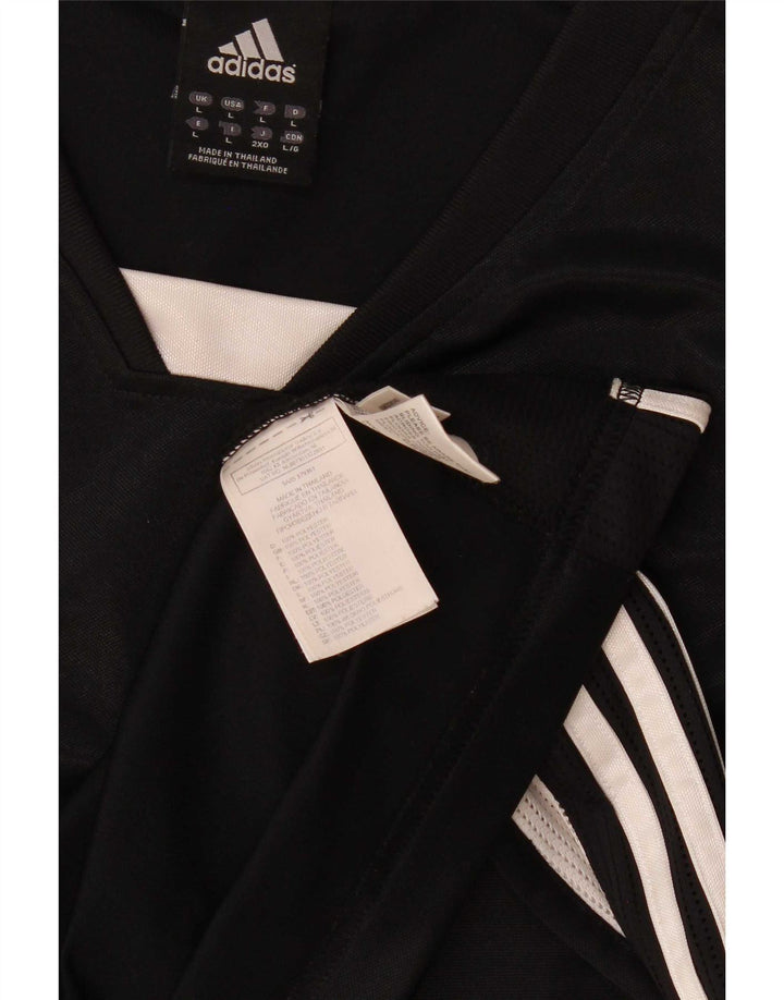 Adidas Mens Climacool Vest Top Grande Preto Colorblock Poliéster