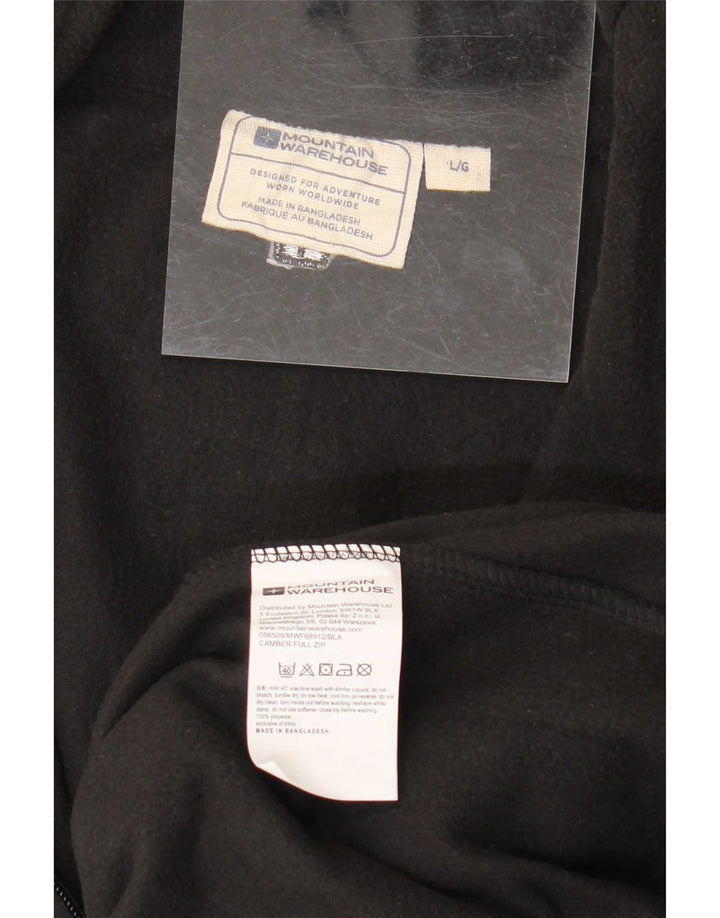 Mountain Warehouse Mens Fleece Jacket UK 40 Grande Poliéster Preto