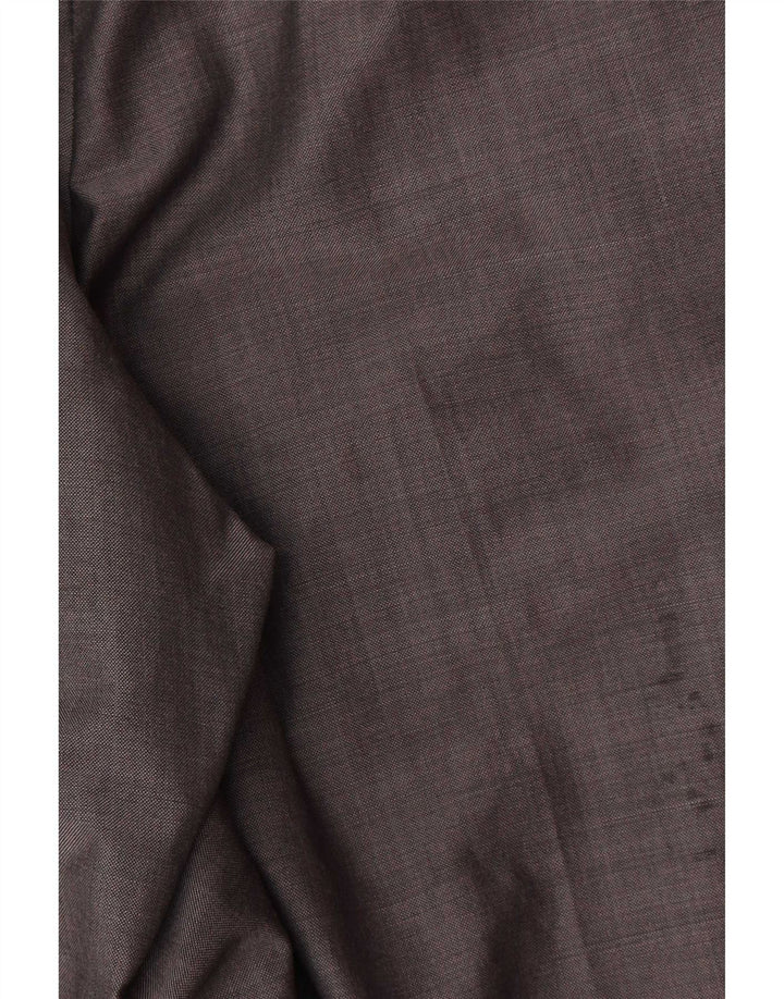 Calça masculina Marks & Spencer Autograph Straight Suit W32 L31 Lã Cinza